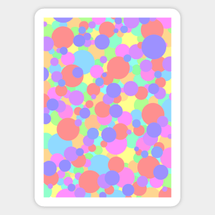 Abstract Dots - Multicoloured Sticker